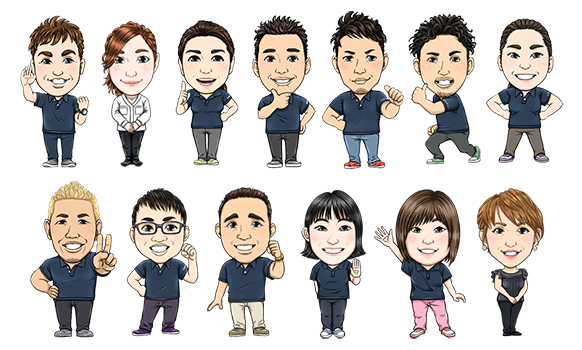 似顔絵加圧インストラクター1